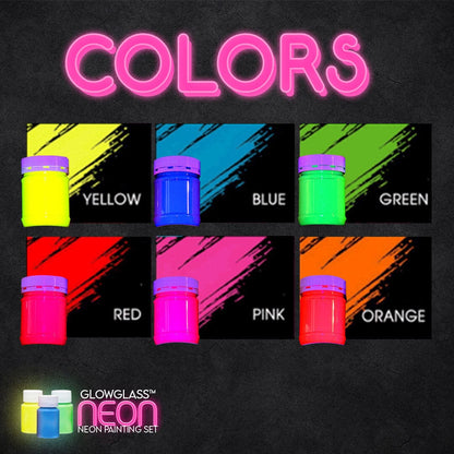 GlowGlass™ Neon Painting Set